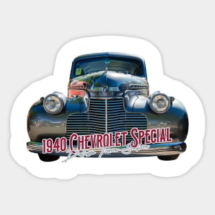 1940 Chevrolet Special Deluxe Town Sedan Sticker